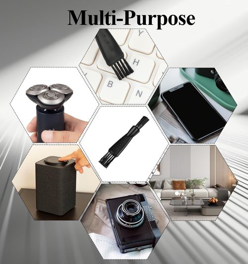 20Pcs Clipper Cleaner, Small Clipper Brush Razor Cleaner Replacement for Shavers & Clippers Brush, Gap-Cleaning Tool of Women & Men's Grooming Hair Removal, Black