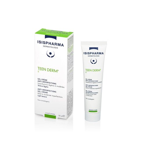 ISIS Pharma TEEN DERM K 30ml -Anti Acne Serum for Oily skin with imperfections, Sebo-regulating cream
