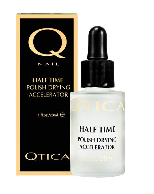 Qtica Half Time Polish Drying Accelerator – Fast-Dry Top Coat Nail Polish Dryer for Manicures & Pedicures – No Smudge, No Streak, No Dents – Quick-Dry Nail Solution for Long-Lasting Wear 1oz