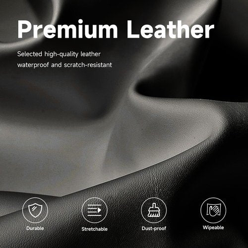 WUSOUPU Leather Cover for Massage Table Wipeable Massage Bed Protector Cover Made of 4-Ways Elastic 100% PU Waterproof Material, Machine Washable, Fit Rectangular Tables 28-32" Wide (White)