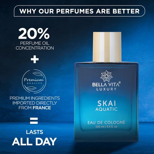 Bellavita Luxury Fragrance Duo | Skai Aquatic Cologne & Honey Oud Eau de Parfum | Long-Lasting Unisex Scents | Clean, Natural & Cruelty-Free | Gift for Birthdays & Anniversaries