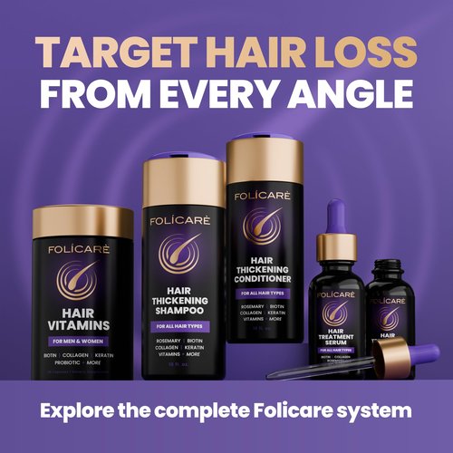 Hair Growth & Thickening Serum With Biotin & Rosemary (3-Pack) | Multi-Benefit for Thinning Hair, Breakage & Split Ends | Boosts Density, Repairs Damage, Hydrates Dry Scalp - For Men and Women
