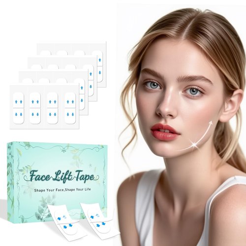 Face Tape, Face Lift Tape Invisible, Neck Lifting Strips Invisible, Facelift Tapes for Face Facial Strips for Lifting Loose Sagging Skin, Wrinkles, Jowl, Eye, Double Chin (1 Count (Pack of 172))