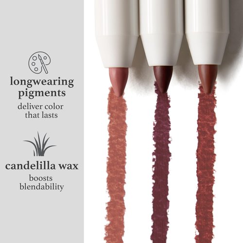 Julep The Perfect Pair 2pc Set It's Balm Tinted Lip Balm Rich Plum and With a Trace Retractable Creamy Long-Lasting Lip Liner, Sweet Truffle