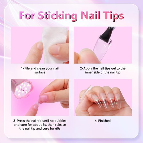 Makartt UV LED Nail Lamp - Mini UV Light for Gel Nails Polish Fast Curing Goosenecks Lamp 30W Rechargeable LED Nail Light Nail Dryer with 4 Timers & Auto Sensor for Salon Home DIY Use