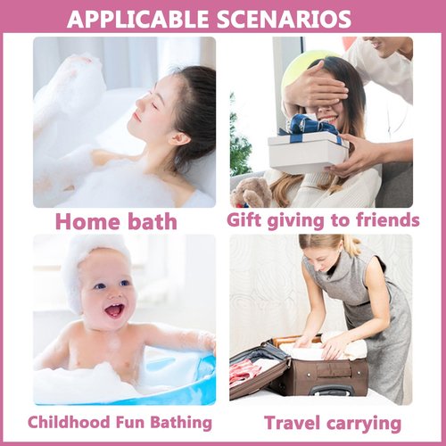 RoseFlower Bath Bombs Gift Set, 12pcs Colorful Bath Bombs, Handmade & Plant Essence, Plant Essential Oil Extraction, Home Bath to Moisturize Skin, Perfect SPA Gift for Women