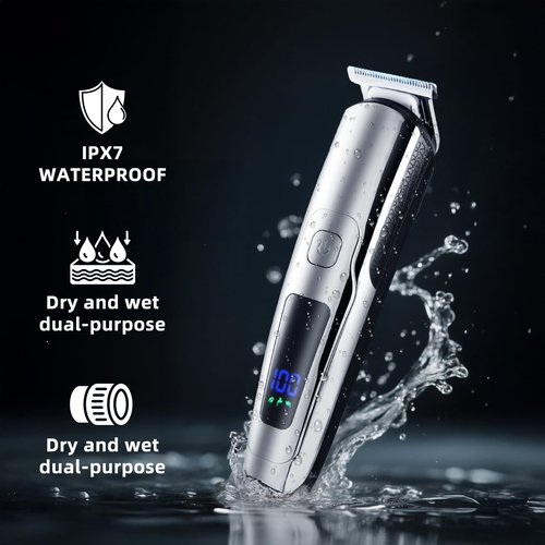 ritarga Premium Beard Trimmer for Men, 20 Length Settings, Waterproof Electric Razor for Men, Hair Trimmer, Nose Hair Trimmer, Cordless Hair Clippers, All-in-One Grooming Kit