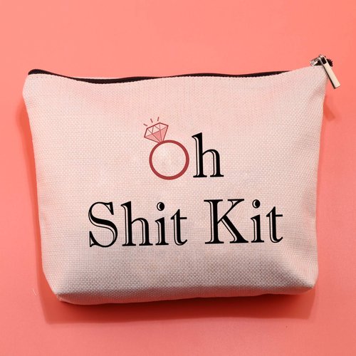 Bachelorette Kit Bags Bridal Shower Gift Oh Shit Kit Makeup Bag Wedding Party Cosmetic Bag Bridesmaid Makeup Pouch (Oh Shit Kit)