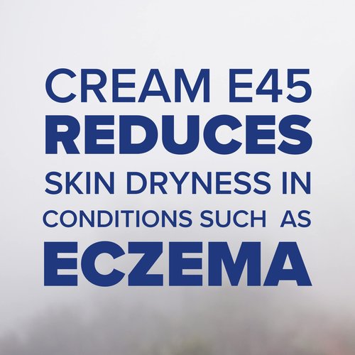 E45 Moisturiser, Body, Face And Hand Cream For Dry, Flaky Skin, Suitable For Eczema, Dry Psoriasis, Sunburn, 500g Tub
