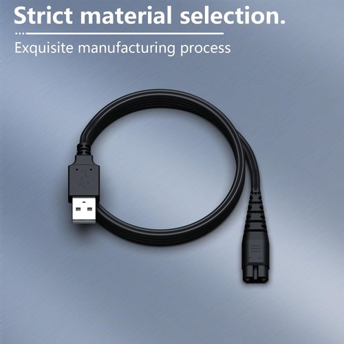 hafiuege USB Charger Cord Compatible with Hatteker Electric Shaver RSCX-7568 RSCX-9598 Hatteker Cordless Hair Trimmer RFC-692 RFC-696 RFC-690 RFC-588 RFC-598 RFC-696B Replacement Power Cord Adapter