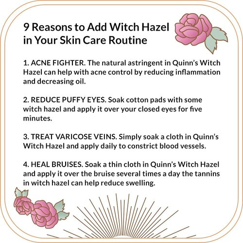 Quinn's Pure Castile Organic Unscented Liquid Soap 32 oz Alcohol Free Rose Witch Hazel with Aloe Vera 16oz