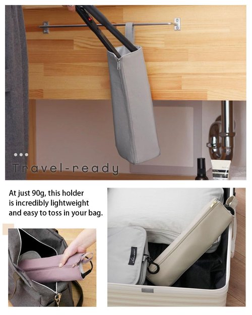 Easy-U Hot Iron Holder & Mat, Heat Resistant Travel Bag for Curling Iron, Flat Iron - Hair Tool Organizer for Home, Travel