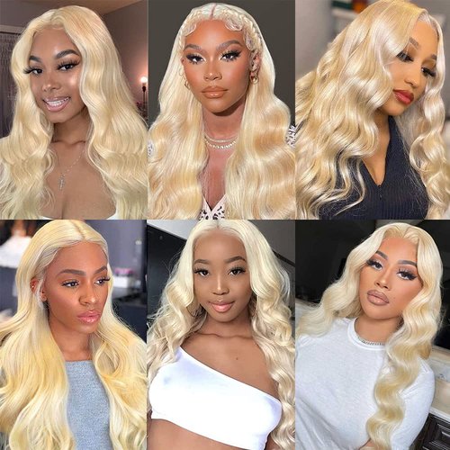 613 Body Wave Bundle Honey Blonde Human Hair Bundles Brazilian 100% Unprocessed Virgin Extensions Double Weft Bundle 14 Inch