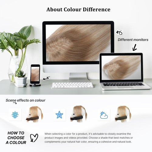 SHEIRIS Human Hair Toppers for Women, for Women with Thinning Hair Swiss Base, No Bangs, 10 Inch (#3)