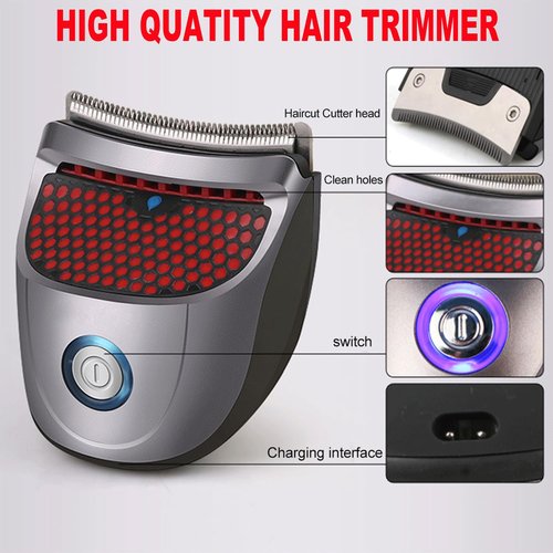HAASHADA Shortcut Hair Clippers Self-Haircut Kit for Men, Shortcut Self Grooming Haircut Kit with 9 Limited Combs, USB Rechargeable Cordless Electric Hair Trimmer Professional Hair Cutting Machine