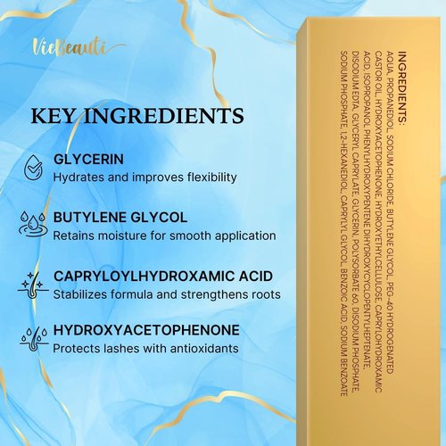 VieBeauti Lash Serum for Eyelash Growth: Eyelash Growth Serum with Advanced Formula to Boost Longer Fuller and Thicker Looking Lashes - Vegan & Cruelty-Free for Sensitive Eyes 5-Month Supply - 5 ML