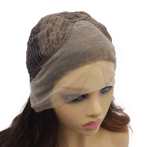 iwonawig Iewig Shoulder Length Wavy Dark Root Ombre Grey Lace Front Synthetic Party Wig