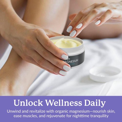 Full Eight Magnesium Body Butter with Pure Magnesium Oil – For Stiff Legs & Tight Muscles – Rub for Leg Cramps, Muscle Soreness, Improved Sleep, & Foot Revitalization – 4oz