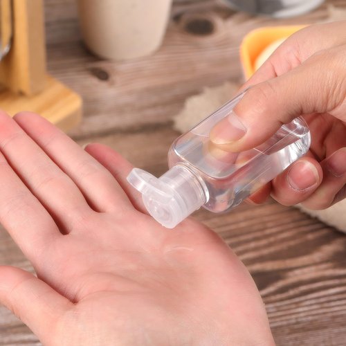 Boao 150 Pcs 1 oz/30 ml Portable Travel Bottle Clear Plastic Empty Bottles Refillable Reusable Bottles Containers for Travel Outdoor Camping Business Trip