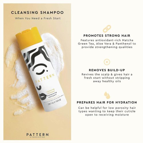PATTERN Beauty by Tracee Ellis Ross Texture Travel Kit for Curly & Coily Hair, 3a-4c, Includes 3 oz Leave-In Conditioner, Intensive Conditioner, Cleansing Shampoo