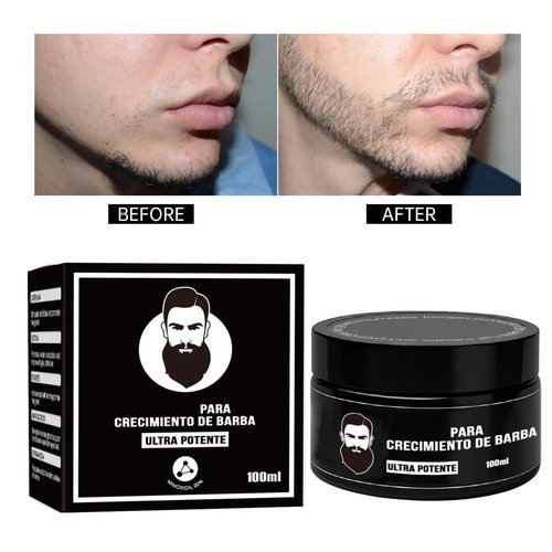 New Apolo Para Barba, Apolo Ultra Potente Estimulante De Barba, Balsamo Para Crecimiento De Barba Para Hombre,Beard Balm for Men's Beard Growth, Moisturizes & Strengthens 100 ml / 3.5 oz (2PC)