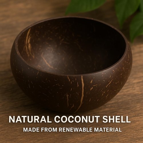 Natural Coconut Shell Shaving Soap Bowl – Handcrafted Shaving Mug & Cup for Men, Naturally Odor-Free, Lightweight, Built for Durability, Perfect for Bowl Shaving & Wet Shave