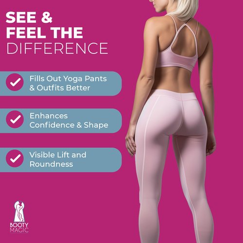 Booty Magic Butt Enhancement Cream - 6.8oz Butt Cream for Bigger Butt, Booty Cream Bigger Booty with Maca Root Extract, Pueraria Mirifica, Aloe Vera for Volume, Roundness and Softness