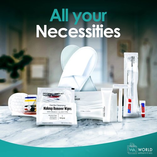 World Amenities Shave Kit (Clear Frosted Sachet) - Hotel Amenities 48 count - Includes Twin Blade Razor and Moisturizing Shave Cream