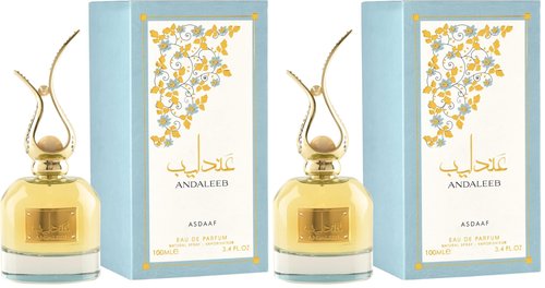 Asdaaf Andaleeb for Unisex Eau de Parfum Spray, 3.4 Ounces / 100 ml (Pack of 2)