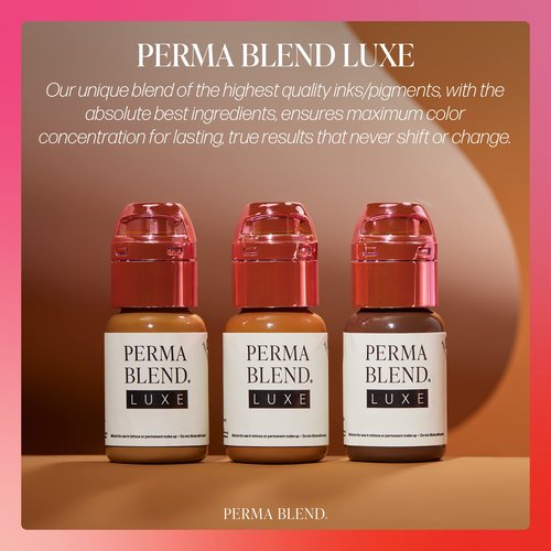 Perma Blend Luxe - Chestnut - Vegan Lip Tattoo Ink - Warm Light Brown Microblading Pigment - for Lip Blush & Permanent Makeup - Cruelty-Free (0.5 oz)