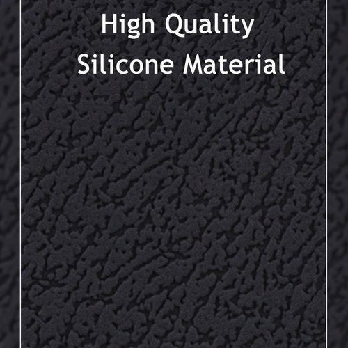 Silicone Case for Hand Sanitizer Card Spray, Storage Bag with Sliver Spring-loaded Buckle, Accessory Pouch, Power Mist and Glow Bottle Mist 1FL OZ (Black)