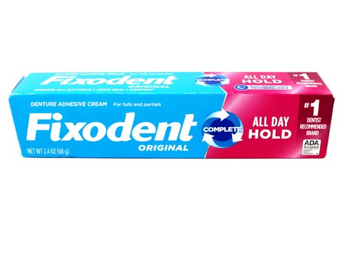 Fixodent Cream Size 2.4z Fixodent Denture Adhesive Cream Original 2.4 Ounce (Pack of 6)