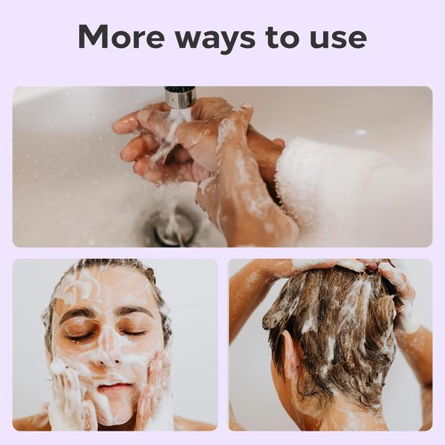 7oz Foam Pump Bottle - Usiriy 2Pcs Foam Bottle Dispenser Travel Empty Foaming Soap Dispensers Clear Plastic Spray Bottles for Travel Hand Soap Shampoo Foaming Castile Cosmetics (200ml)
