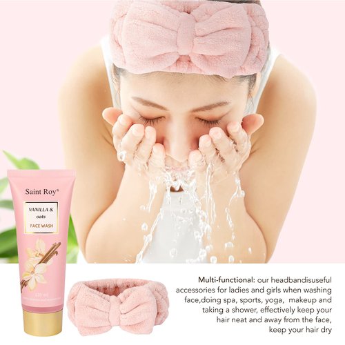 Bath and Body Gift Baskets for Women, 12 Pcs Vanilla Oat Spa Gifts for Women. Bath Gift Set Enriched Shea Butter. Home Spa with Shower Gel, Body Oil, Saint Roy Gifts for Mom