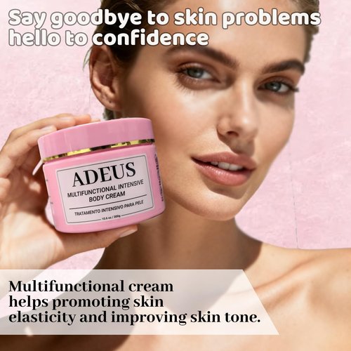 ADEUS Crema Brasileña, Cream Rosada, Multifunctional Pink Intensive Cream, Deeply Moisturizing and Firming Creams with Centella Asiatica, Seaweed and Green Tea (1)
