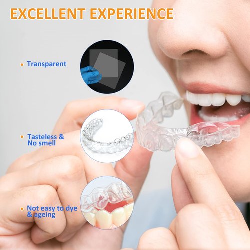 ANNWAH 15Pcs Dental Vacuum Forming Splint Sheets, Thermoforming Materials for Vacuum Forming Machine 5'' x 5''(Hard,1.5mm)