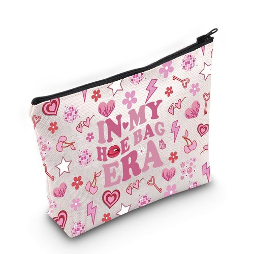 JXGZSO Funny Naughty Gift Pouch Hoe Bag Funny Overnight Bag Hilarious Gag Gift (in my hoe bag era)