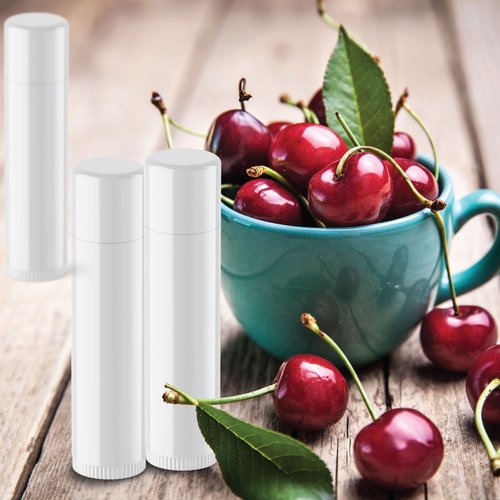 Beekeeper Made Natural Cherry Lip Balm Bulk, Unlabeled Filled, 100 Pack | Add Your Own Labels