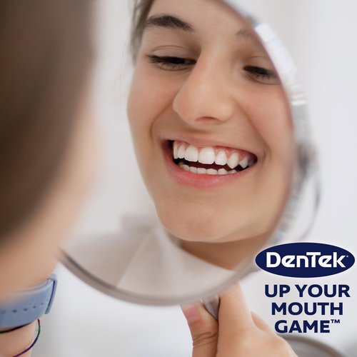 DenTek Triple Clean Advanced Clean Floss Picks, No Break & No Shred Floss, 150 Count, 6 Pack