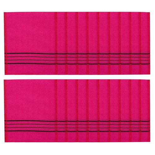 Songwol towel Genuine Korean Exfoliating Scrub Bath Mitten 20pcs -14 cm x 15 cm (5 inch x 6.3 inch) Red