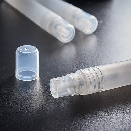 100Pcs/Pack,Frosted Plastic Tube Empty Refillable Perfume Bottles Spray for Travel and Gift,Mini Portable pen