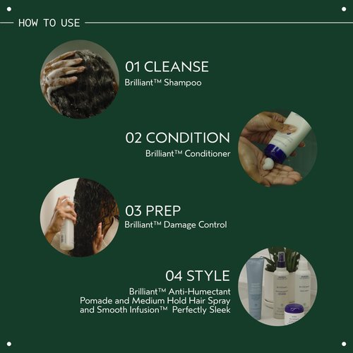 Aveda Brilliant Conditioner | Hydrating, Detangling, Smoothing Conditioner | Adds Shine | with Jojoba and Babassu Oils | for All Hair Types, 6.7 Fl Oz