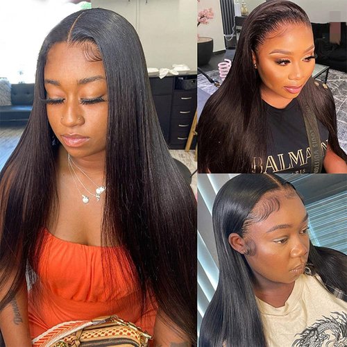 Cheap 13x4 HD Lace Frontal Closure Ear to Ear Straight Transparent Lace Frontal Human Hair Closures Pre Plucked With Baby Hair 100% Unprocessed Brazilian Virgin Human Hair Closure For Black Women