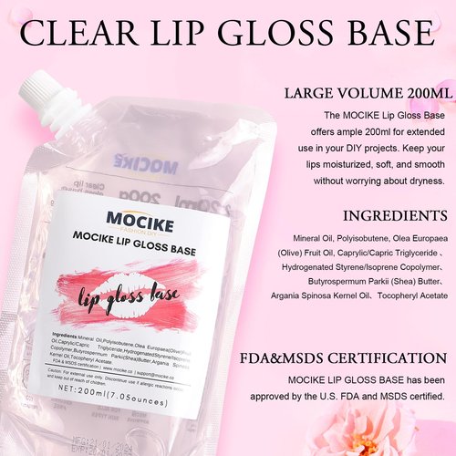 MOCIKE DIY Lip Gloss Making kit for Girl Gifts - 37 PCS DIY Lip Gloss kit Make Your Own Lip Gloss