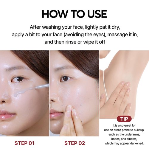 Dr.Melaxin Body & Face Peel Shot Duo Glow Rice Peeling Ampoule Kojic Acid & Turmeric spray