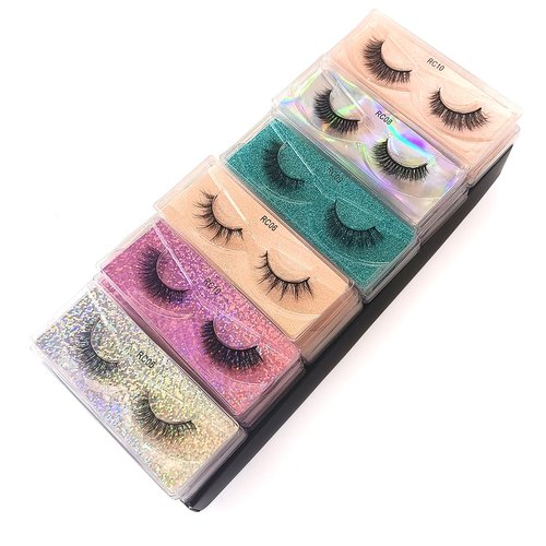 Ellazzle 30 Pairs False Eyelashes Natural, Wholesale 5D Fuffy Volume Lashes, Faux Mink Eyelash Bulk with Portable Boxes