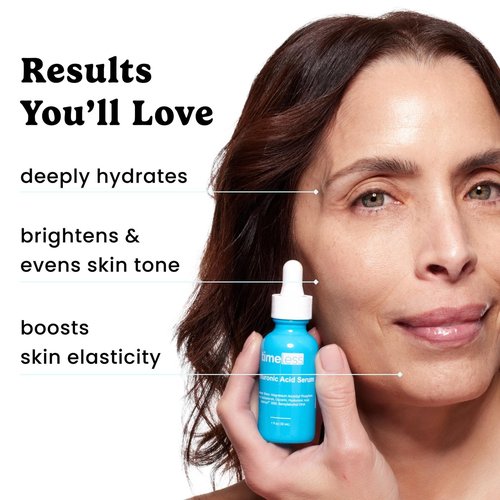 Timeless Skin Care Hyaluronic Acid - Hydrating Face Serum for Personal Care - Fragrance-Free Hyaluronic Acid Serum with Vitamin C & Matrixyl 3000-1 oz