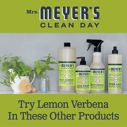 Mrs. MEYER'S CLEAN DAY Hand Lotion for Dry Hands, Non-Greasy Moisturizer Made with Essential Oils, Lemon Verbena 12 Fl Oz (Pack of 3)