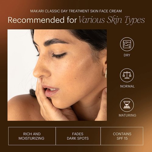 MAKARI Classic Day Radiance Face Cream (1.85 fl.oz) | Anti-Aging Treatment for Dark Marks, Scars, Blemishes, and Hyperpigmentation | Moisturizing Face Day Cream for Dry & Maturing Skin