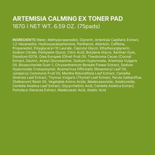 BRING GREEN Artemisia Calming EX Toner Pad 75pads